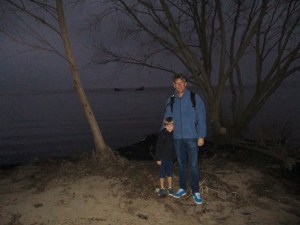 A sunken boat off the coast !