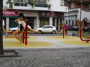 Exploring Buenos Aires. We loved the random outdoor gyms, so much fun!