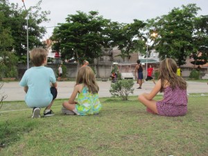 A sepak takraw match. Incredible to watch!