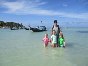 Off to our first all day snorkeling trip on a traditional long boat