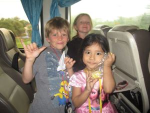 Our little friend on the train ride to Bangkok