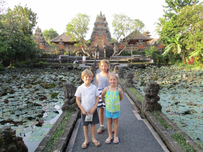 The Saraswati temple in Ubud has a beautiful pond full of amazing lotus blossoms