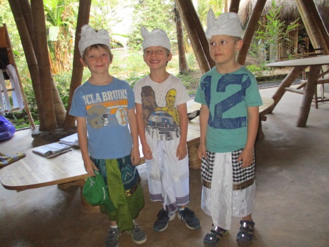 The boys are ready for the blessing ceremony too...