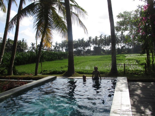 A dip at the pool after school :-)