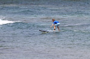 Surfin' the waves of Bali...