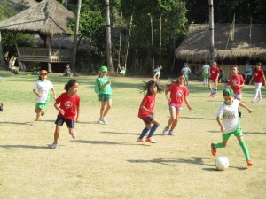 Pia's last soccer game of the season