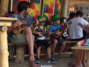 Marcus at Ukelele practice