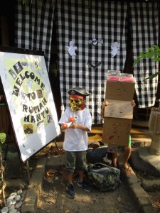 Mr. Scary-bloody box man (aka Marcus) and his spooky pirate friend Vicente